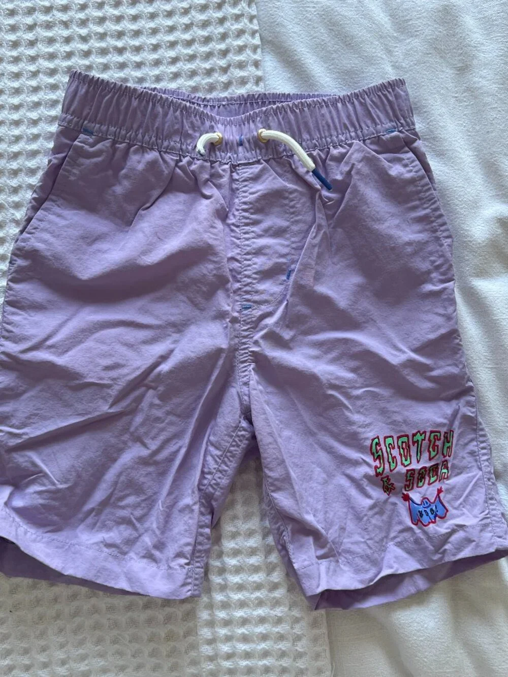 Scotch & Soda Boys' Printed Artwork Swim Shorts